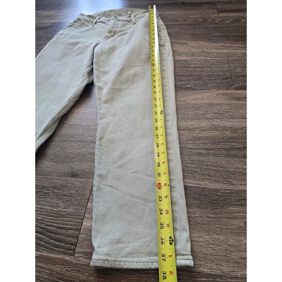 Old Navy Curvy Extra High Rise Sky Hi Straight Pants Women’s 8 Beige Utility - Picture 11 of 11